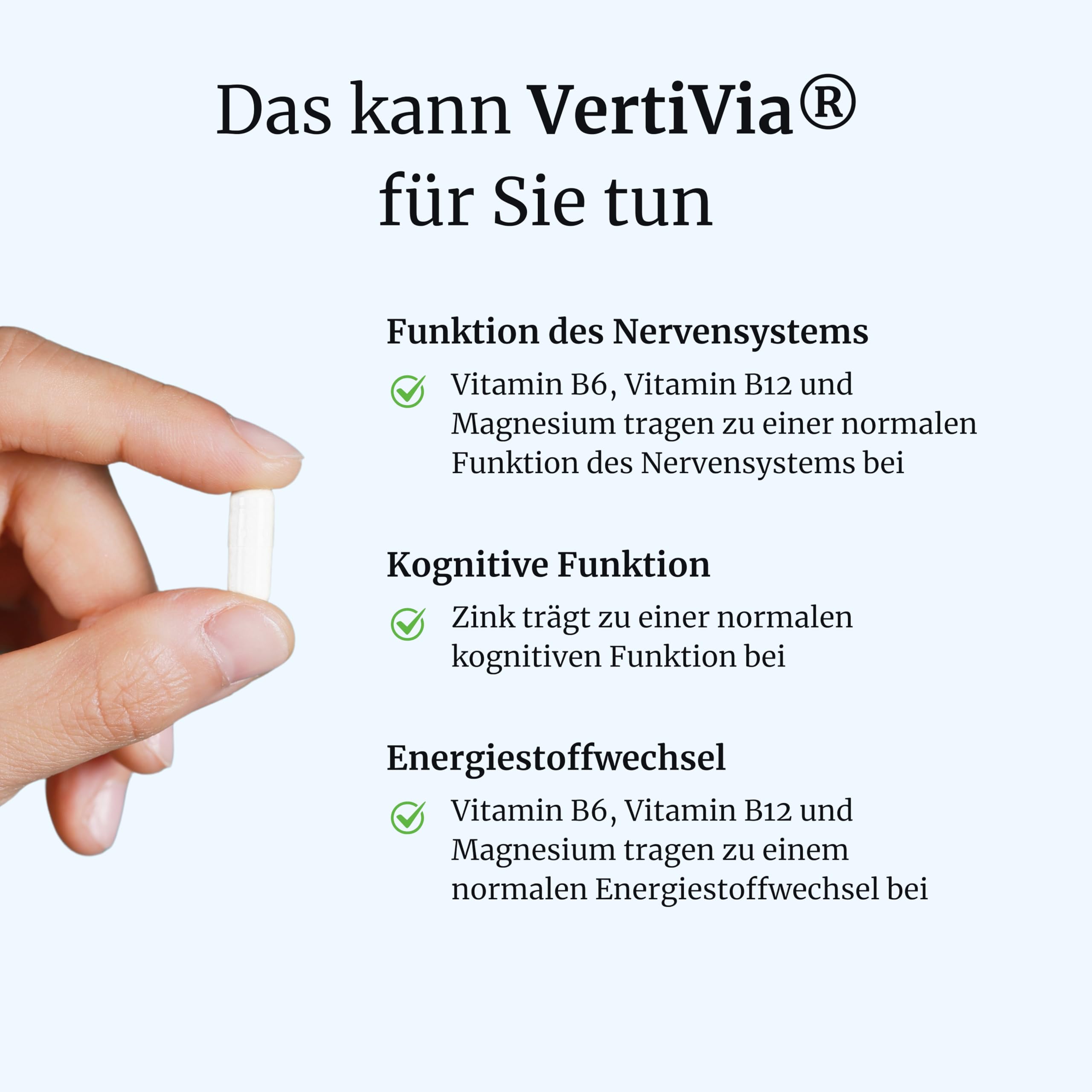 FORTEA® - Schwindel & Gleichgewicht Kapseln in Apothekenqualität - VertiVia intens - mit Ginkgo, Ingwer, Vitamin B6, Vitamin B12 - rezeptfrei - Unterstützung der kognitiven Funktion - 30 Stk.