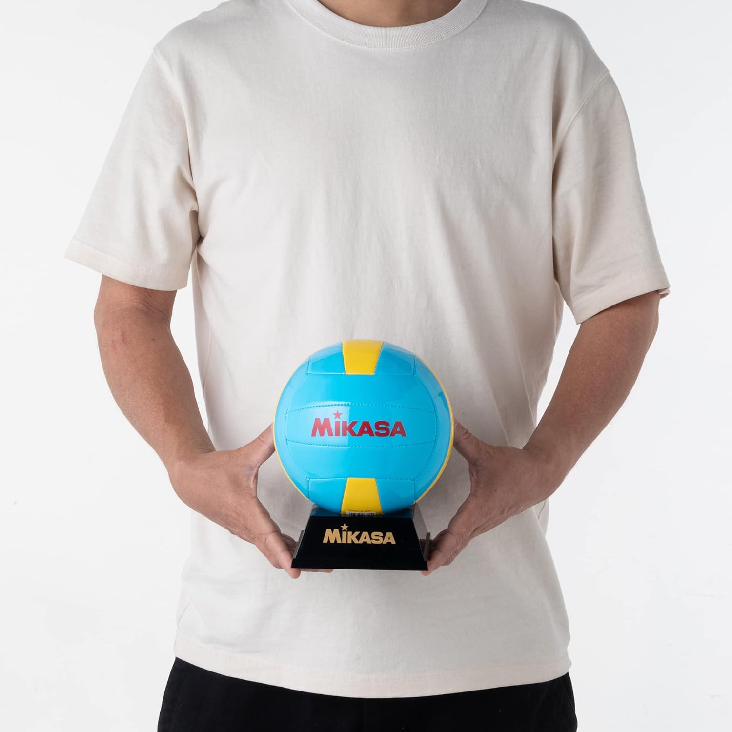 ミカサ(Mikasa) 記念品用 サッカー バスケ ドッジボール ハンドボール 水球 (飾れるボール架台付き) マスコットボール