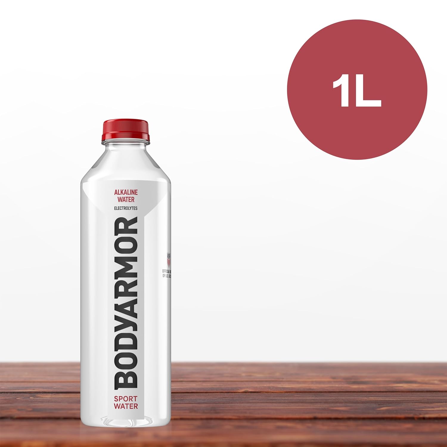 BODYARMOR SportWater Alkaline Water, Superior Hydration, High Alkaline Water pH 9+, Electrolytes, Perfect for your Active Lifestyle, 1 Liter (Pack of 12)