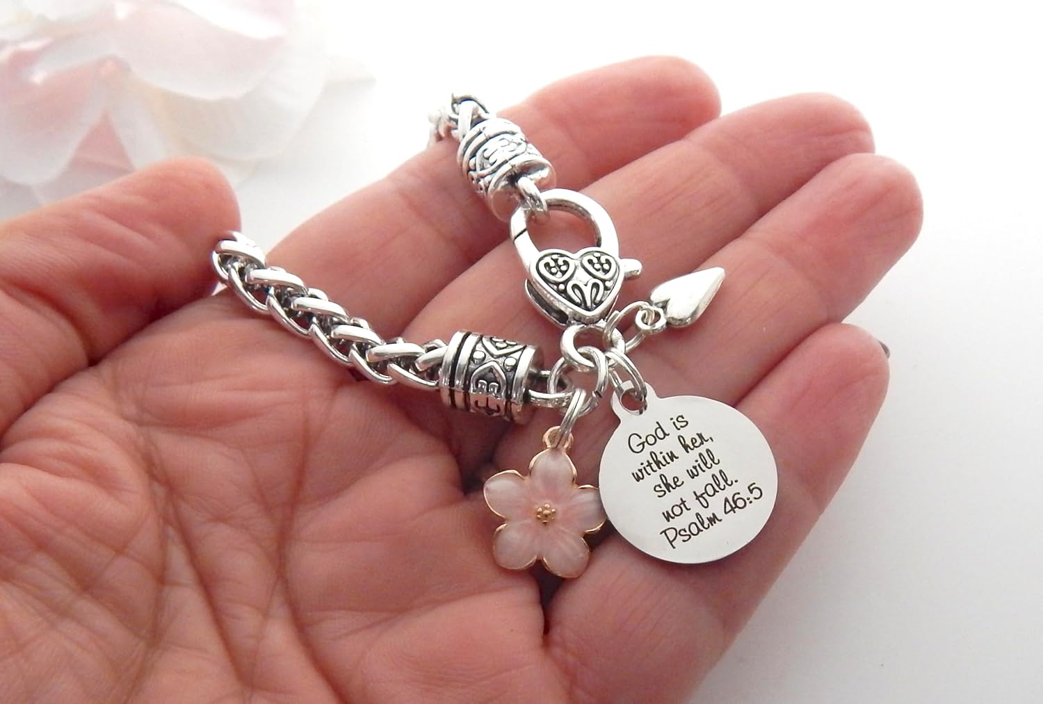 Religious Bible Verse Bracelet for Her Scripture Quotes Bracelet Faith Christian Jewelry Encouragement for Women Friend