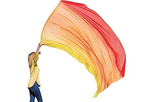 Wuchieal Praise and Worship Rectangular Flags (Yellow, Orange, Red)