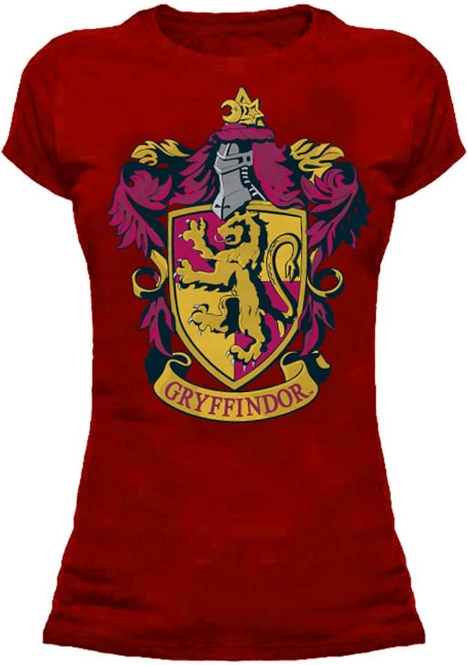 HARRY POTTER - Maglietta a Maniche Corte con Stemma Grifondoro - Donna :  Amazon.it: Abbigliamento