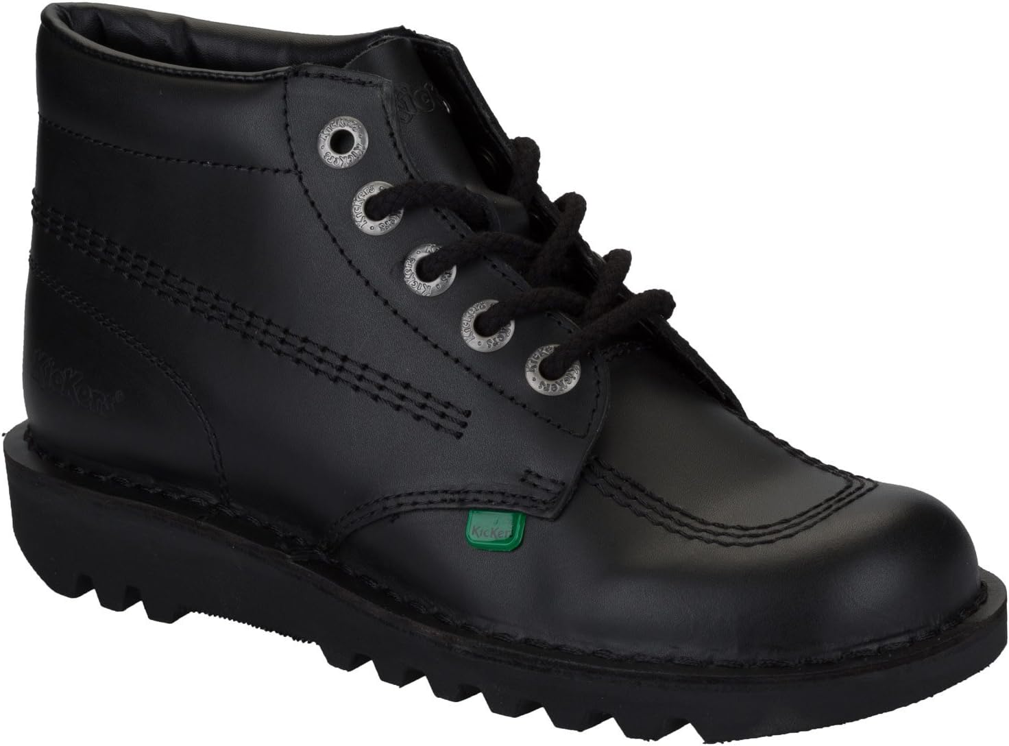 Womens Kick Hi Classic | Extra Comfortable Added Durability Premium Quality Ankle Boots, Black, 8 UK