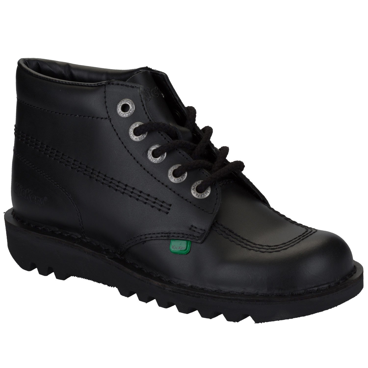 Kickers Women's Kick Hi Classic Ankle Boots | Extra Comfortable | Added Durability | Premium Quality, Black, 3 UK