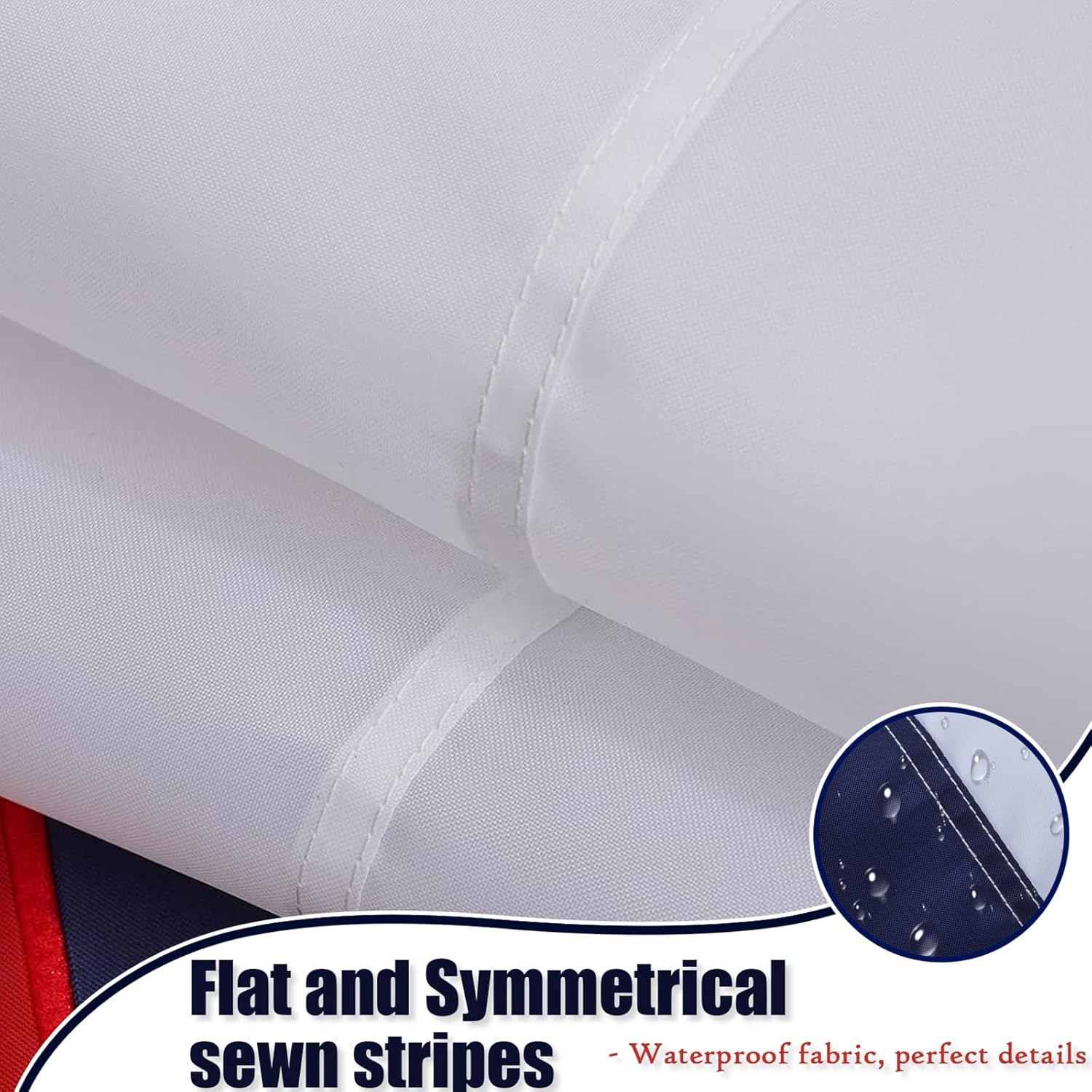 Embroidered Christian Flag 5x8 ft Outdoor USA Heavy Duty Christian Flags for Church Christianity Outside Vivid Color Cross Jesus Flags with 3 Brass Grommets Thicker Material - Image 4