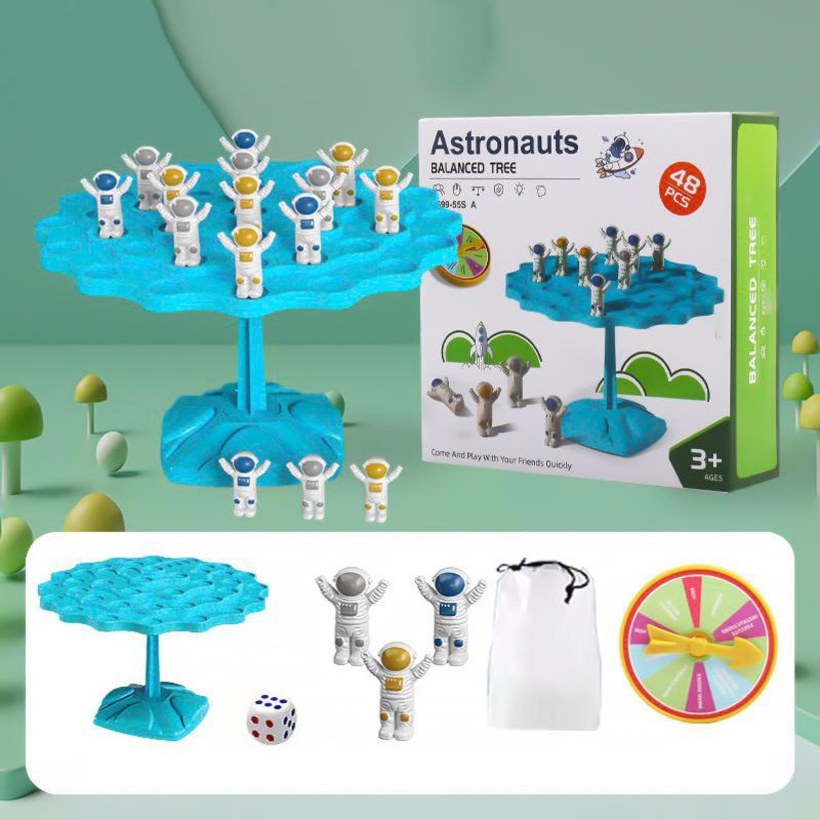 Astronauten-Balance-Tree-Spiel | Interaktive Balance-Tree-Brettspiele Für Eltern Und Kinder | Astronauten-Tischspiel | Zur Verbesserung Des Logischen Denkens Und Der Hand-Auge-Koordination Von Kindern