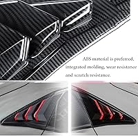 Vista 5 de Horry - Persianas de ventana trasera de ABS para ventana lateral de ventilación de aire, persianas para Honda Civic Hatchback Tipo R 2016 2017 2018