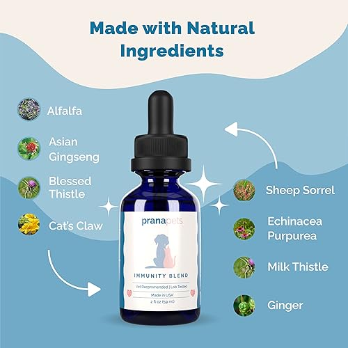 Miniatura 9 de PranaPets Régimen de inmunidad suprarrenal  Balance suprarrenal para perros con suplemento de mezcla de inmunidad y Cushing para perros y gatos