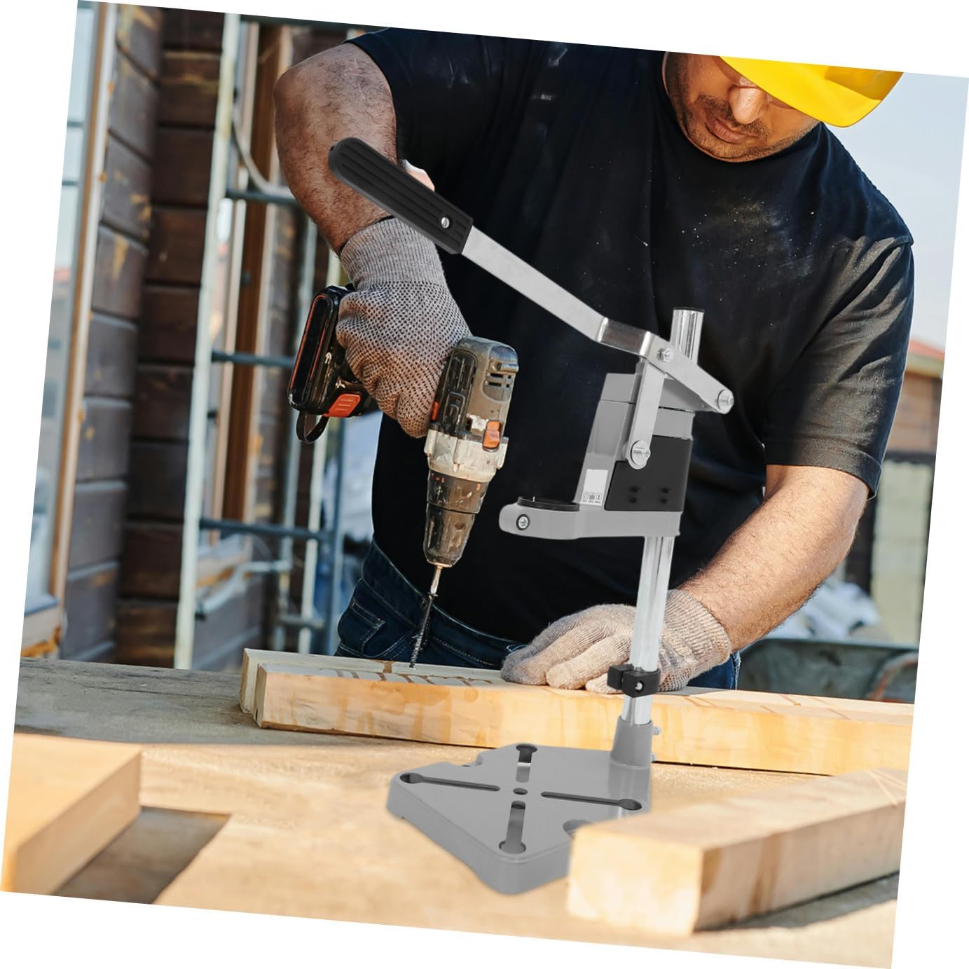 Drill Press Stand for Hand Drill Holder for Workbench Compact and Sturdy for Efficient and Safe