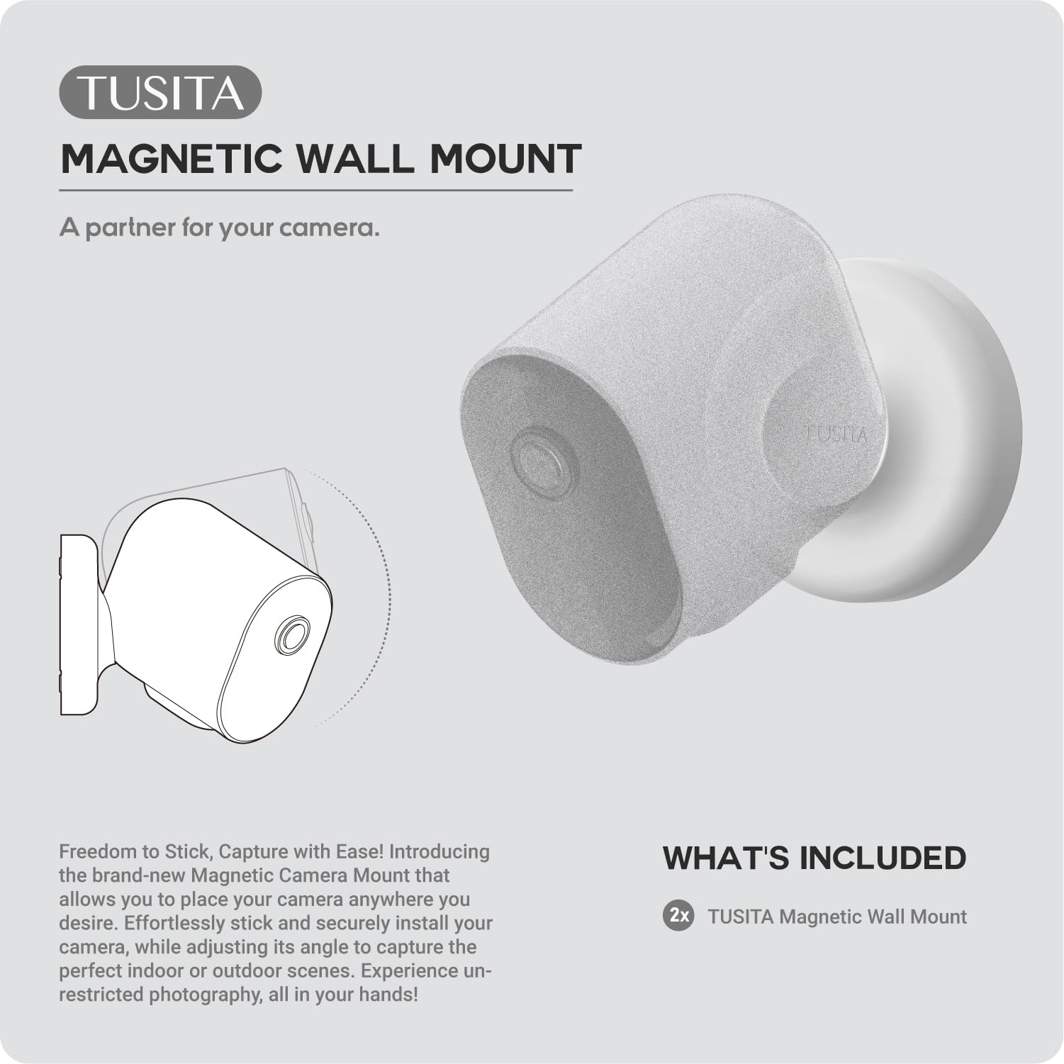 Arlo Camera Mount Magnetic Wall Mount For Arlo Cameras 360