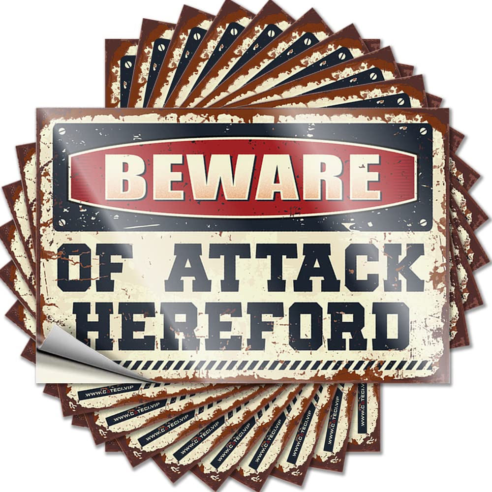 Rv Bathroom Accessories Tattoos - Encouragement Student Bumper Beware of Attack Hereford(12X18CM)