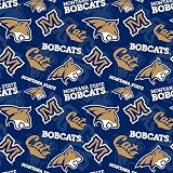 Montana State University Bobcats Fabric – Officially Licensed Montana State University Cotton Quilting Fabric by Sykel Enterprises, Precut Yardage for Sewing & Crafts Tone on Tone