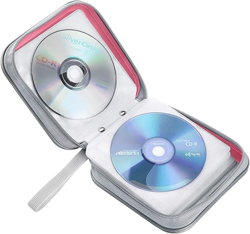 Miniatura 71 de Funda para CD, capacidad para 40 unidades, para CD/DVD, cartera, de plástico duro, DVD, carpetas de almacenamiento para automóvil, hogar, oficina,