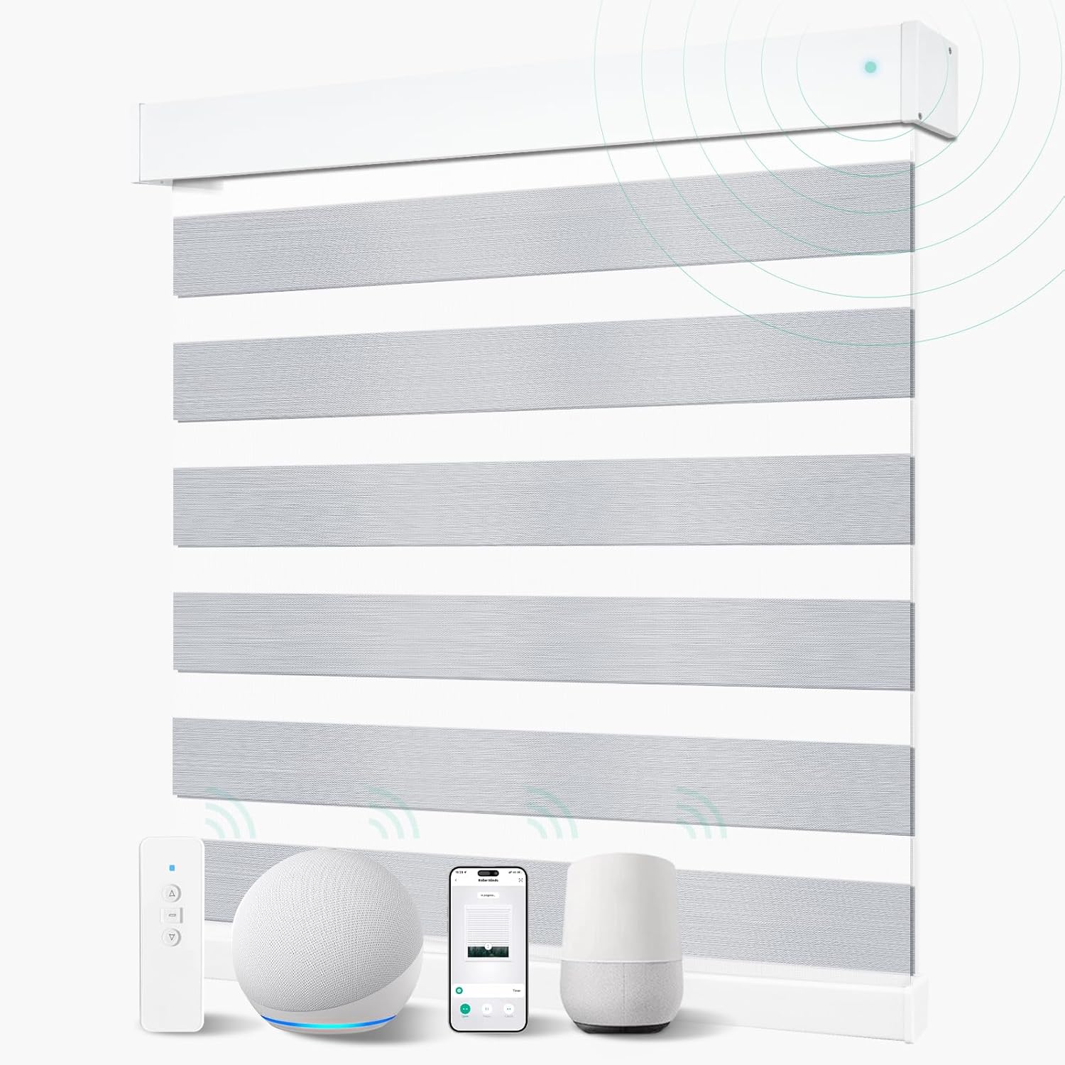 Motorized Blinds with Remote, 90%...