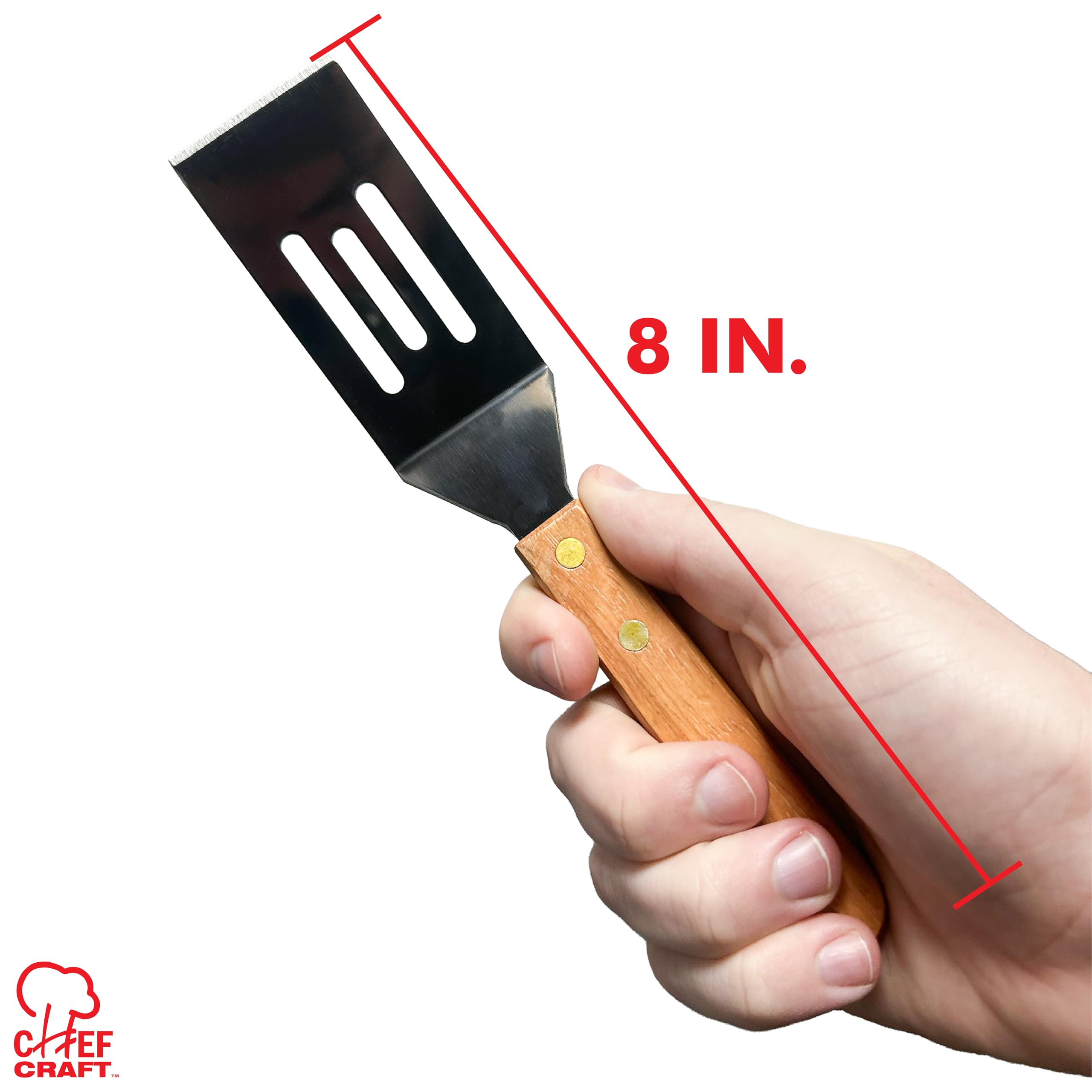 Amazon.com: Chef Craft Select Stainless Steel Slotted Wooden