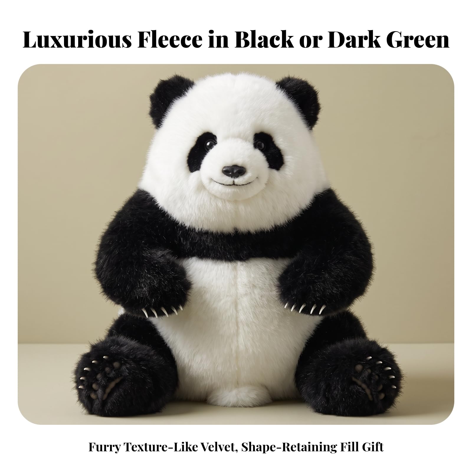 Peluche a Forma di Confortevole | Soffice, Adorabile, Pupazzo di, per Cameretta, Nero