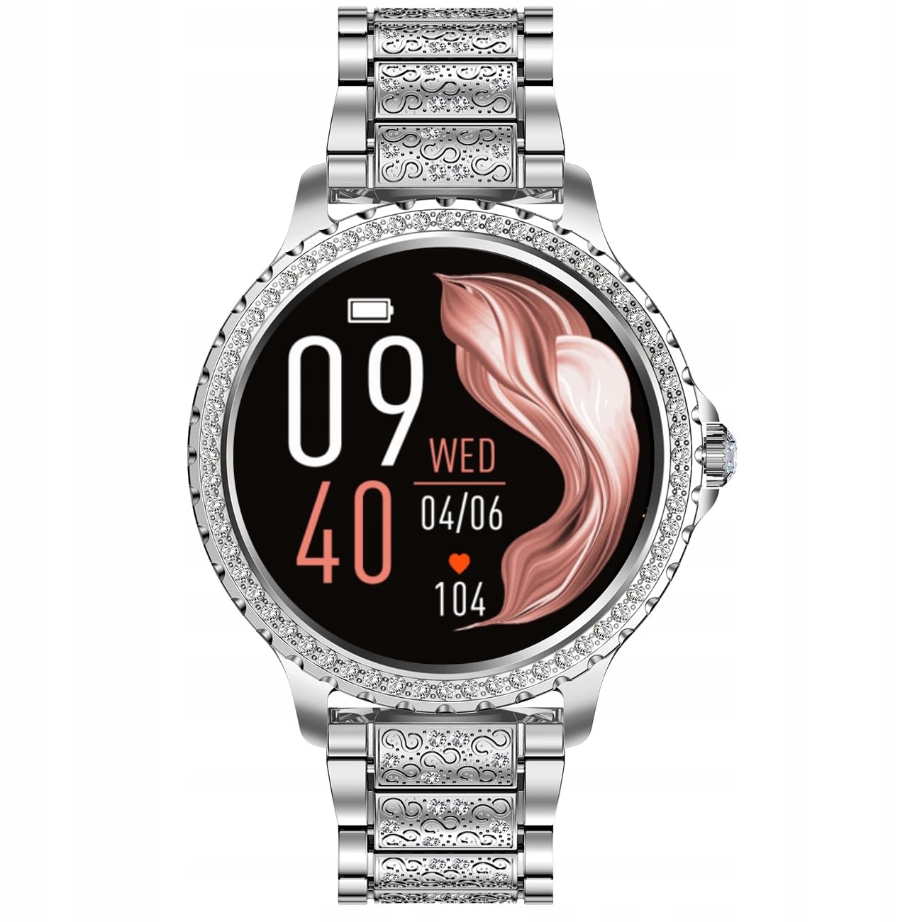 SMARTWATCH DAMSKI ZEGAREK CIŚNIENIOMIERZ PULS POLSKIE MENU POŁĄCZENIA TEL