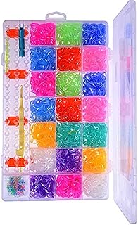 Loom Bands Box Set with Extra Looms and Extra tools and makers All Colors in stylish sorting box