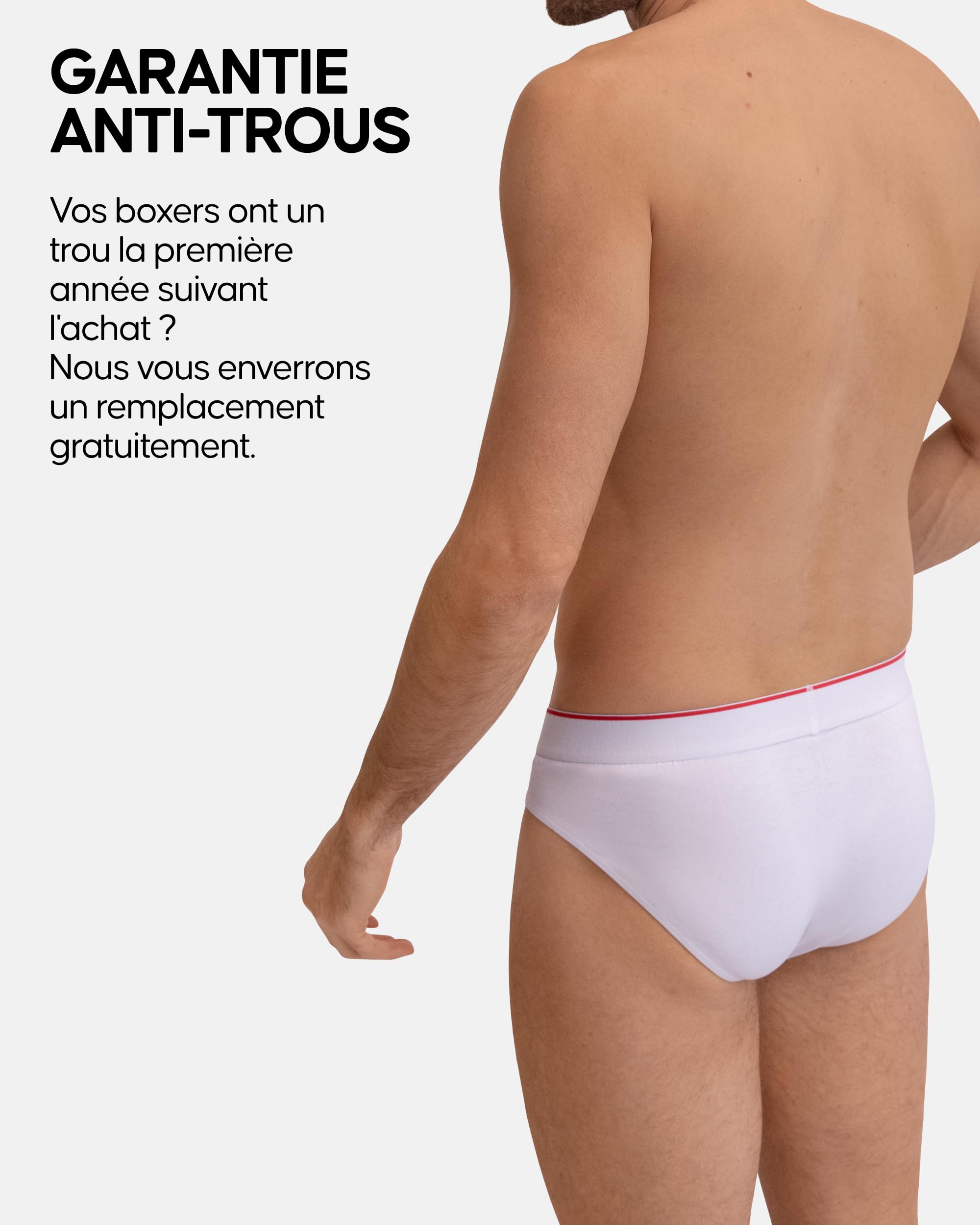 DANISH ENDURANCE Slips Homme en Coton Doux, Classiques et Extensibles, sous-Vêtements Confortables sans Étiquette, Lot de 3