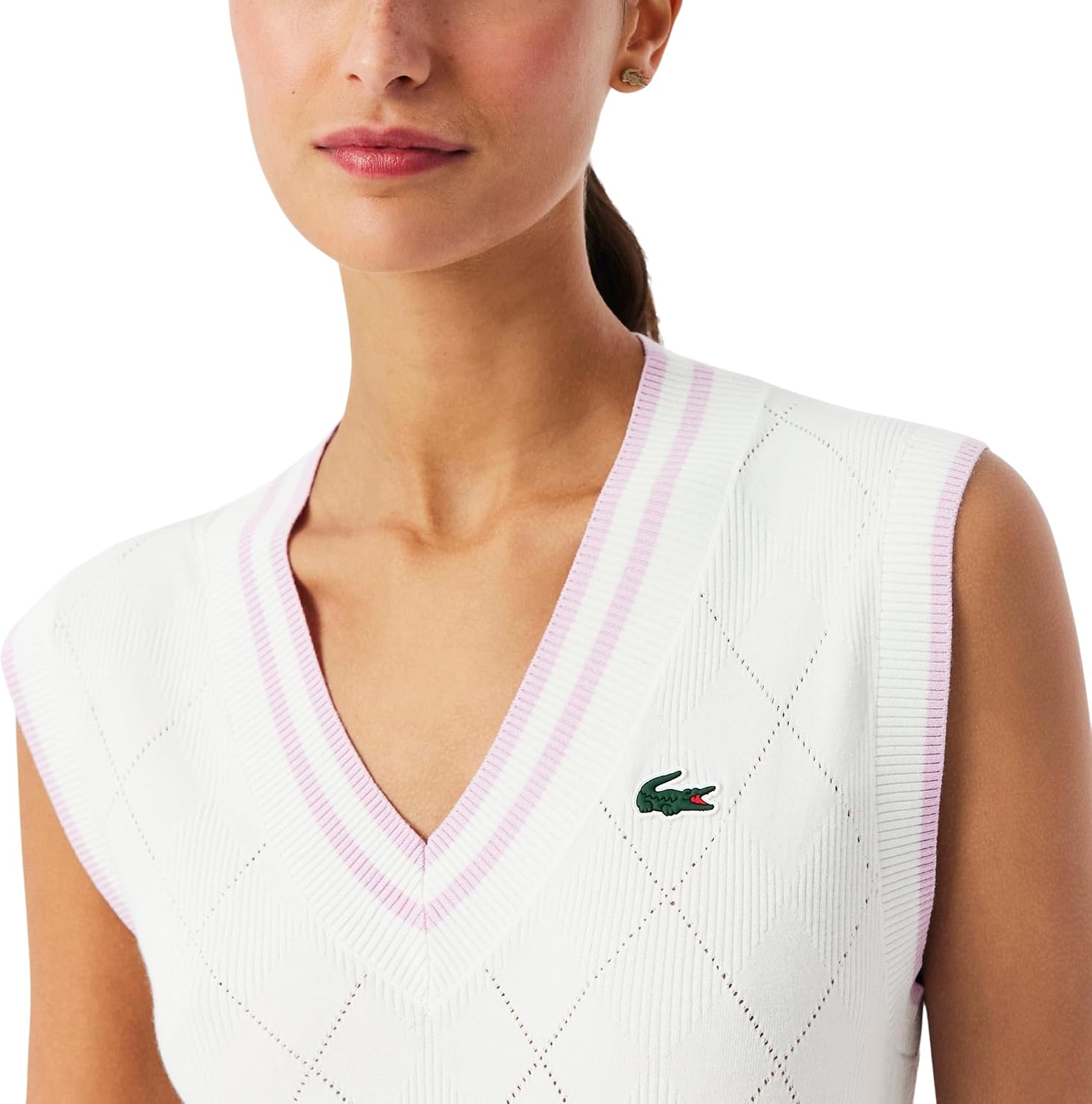 Lacoste Women's Golf Stretch Sweater Vest