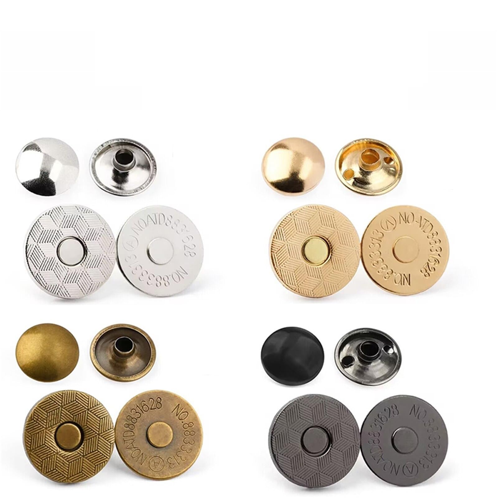 Press Studs Snap Fasteners, Metal Press Studs