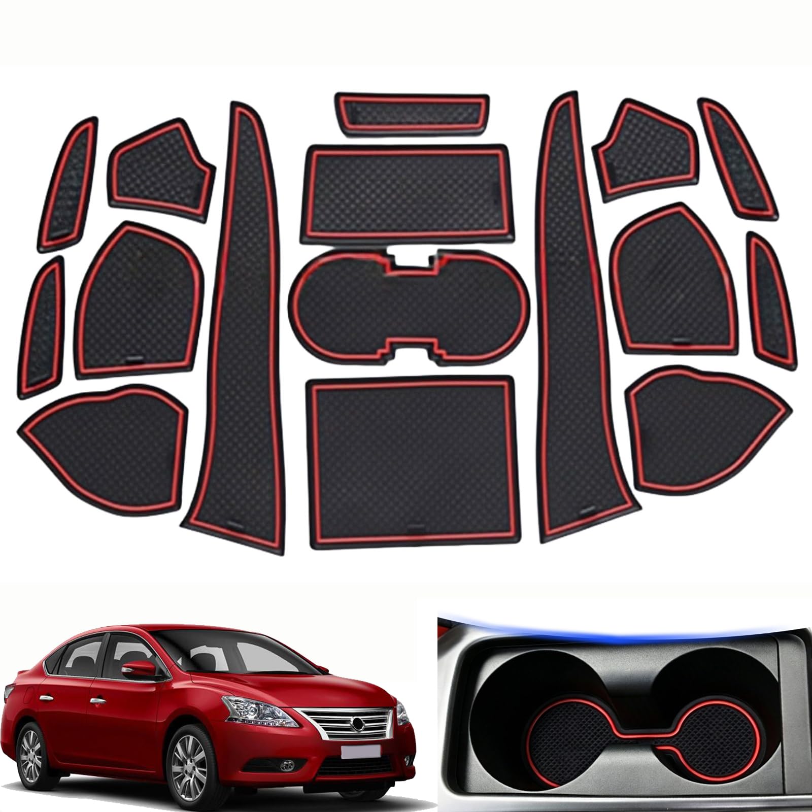Antipolvo alfombrillas para Nissan Sylphy y forros de consola