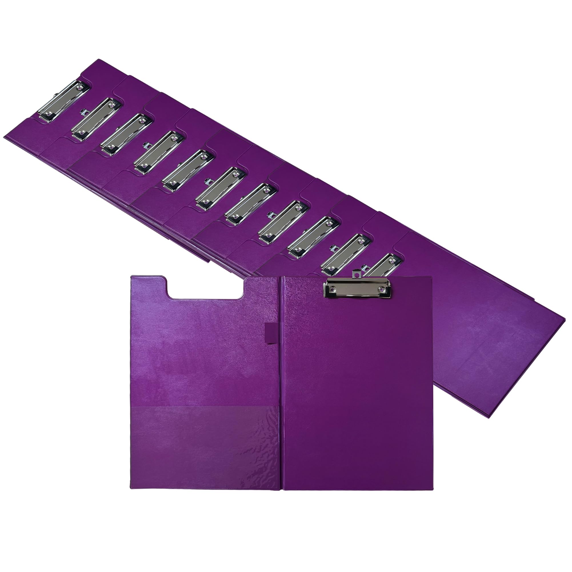 Pack of 48 Janrax A4 Purple Foldover Clipboards