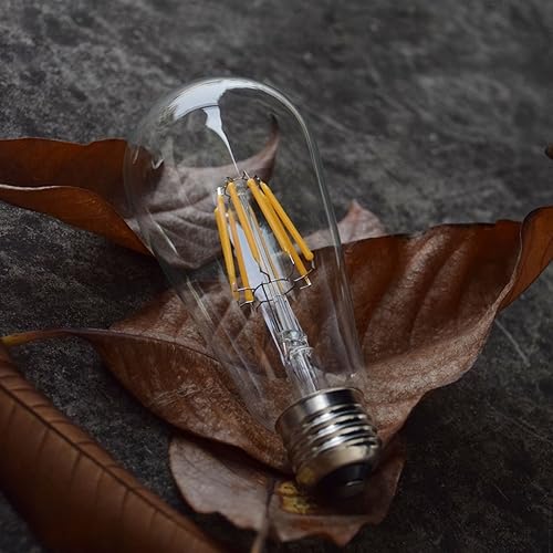 Miniatura 5 de Bombilla LED Edison de 4 W, bombilla Edison vintage de 40 W, bombilla E26 no regulable, 450 lúmenes, 2300 K, ámbar cálido, paquete de 12