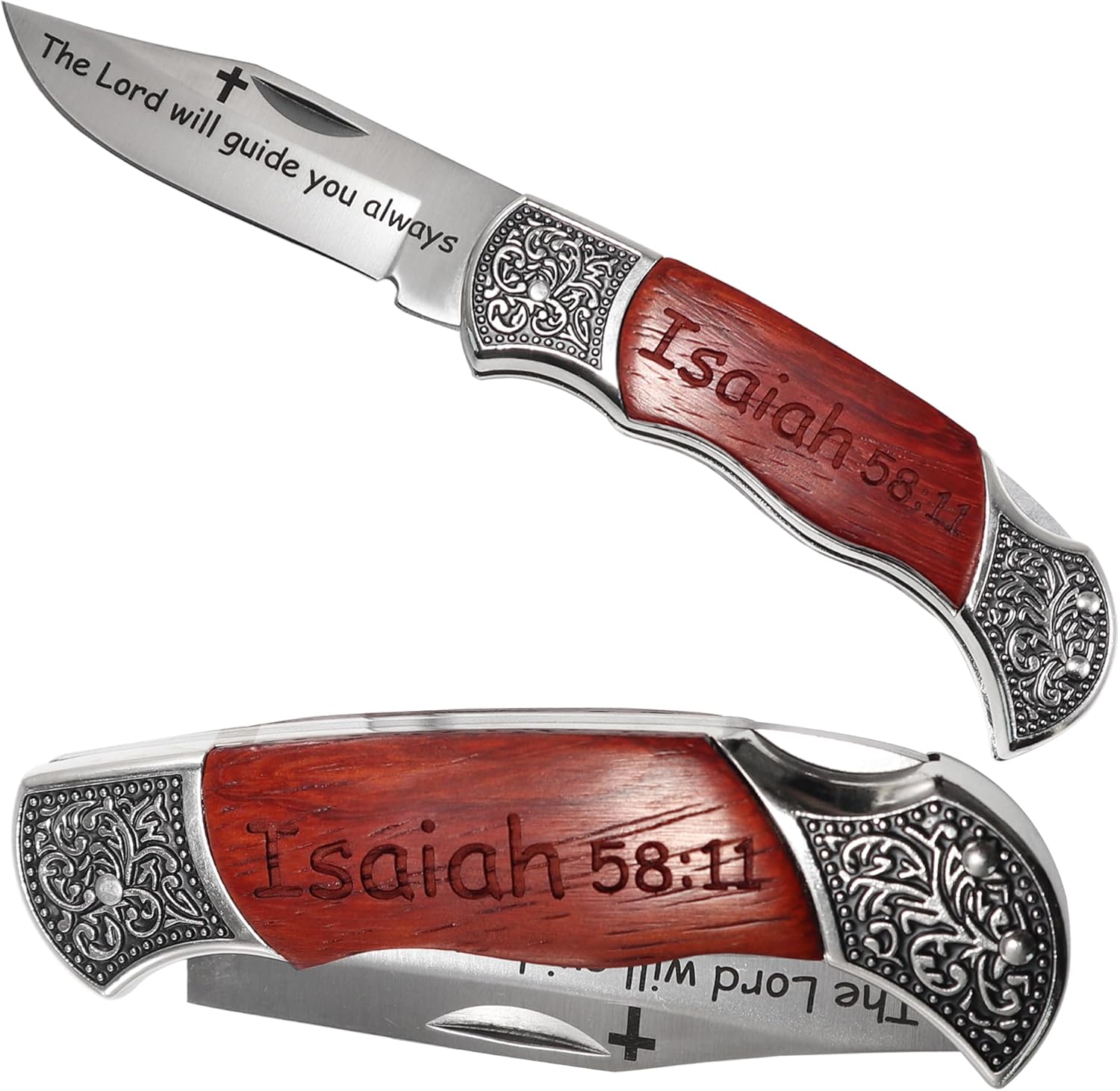 Personalized Catholic Christian Gifts Bible Verse Utility Tool,Scripture Baptism Religious Confirmation Gift for Men/Women (Isaiah 58:11)
