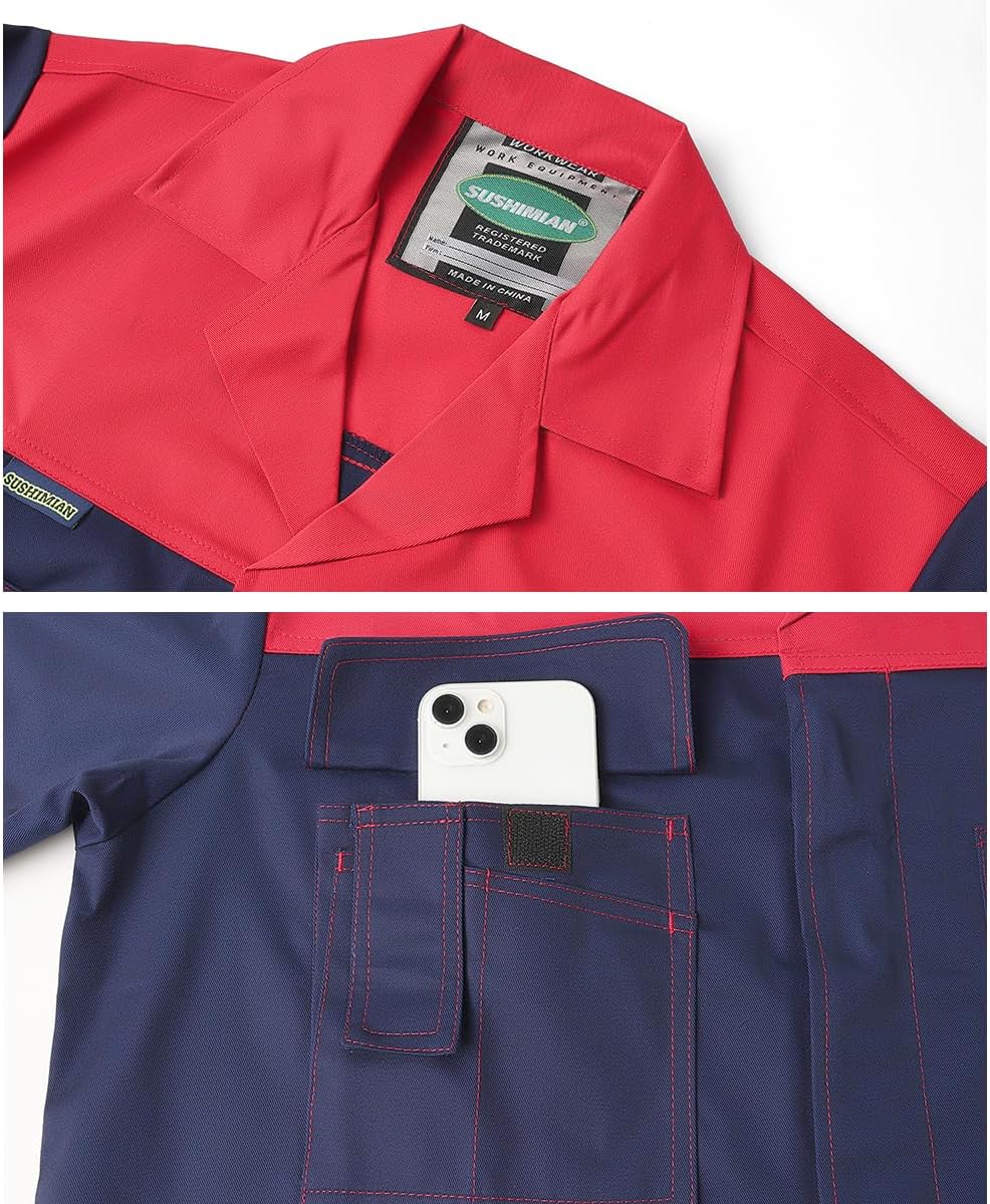 Mens Laboratory Coat DIY Workshop Long Jacket Warehouse Workwear Overcoat Adult Lab Coat - Image 5