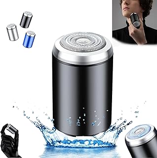 Sopami Mini 電動シェーバー Sopami ポータブルミニ電動シェーバー ポータブルミニ電気シェーバー USB充電式 防水 シェーバー 電気ひげトリマー 自宅 車 旅行 オフィス用 (ブラック)