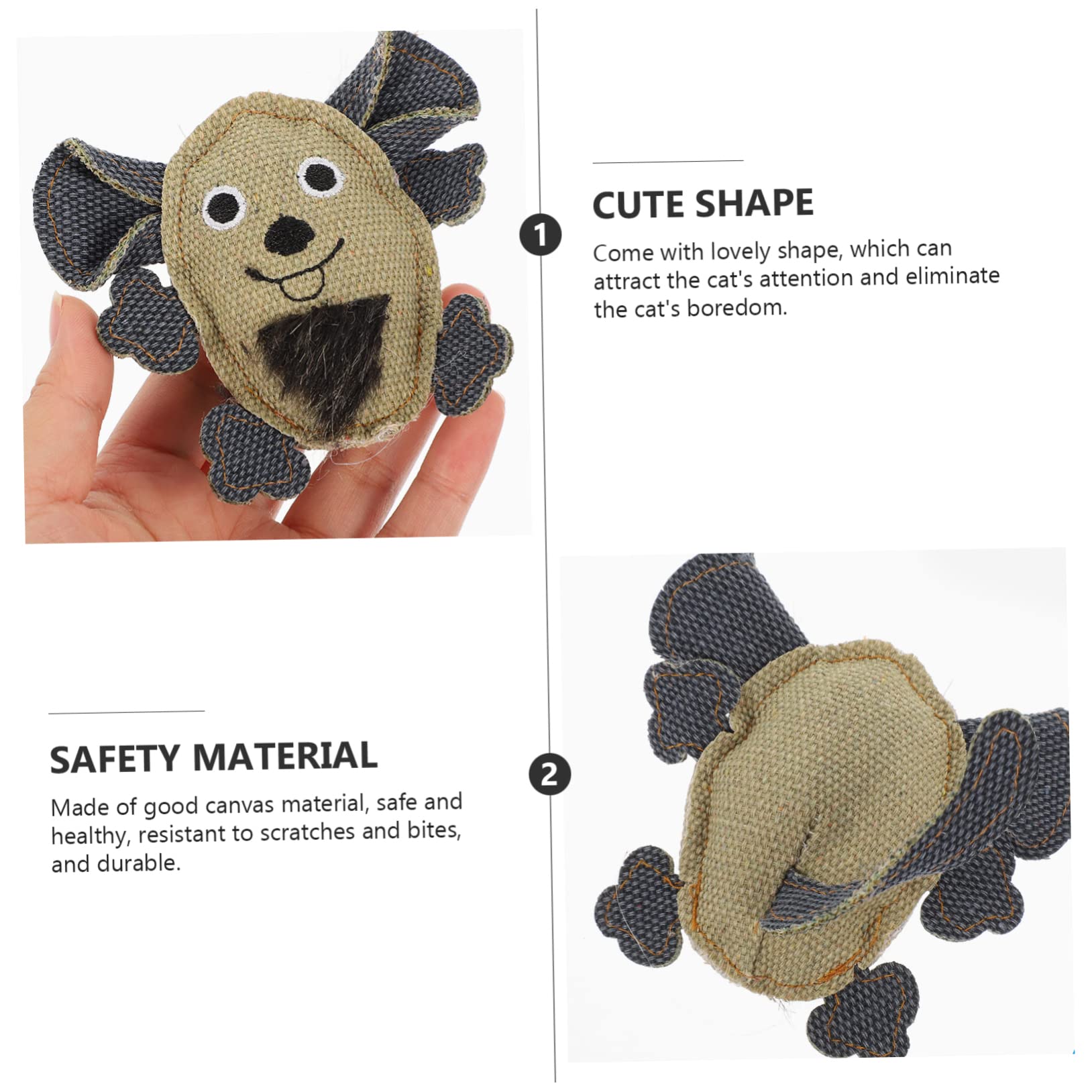 DOITOOL 15piezas Juguetes para Gatos Ratón De Larga Interactivos De Lona Juguetes Molares Divertidos para Gatitos Accesorios para Mascotas Estimulantes