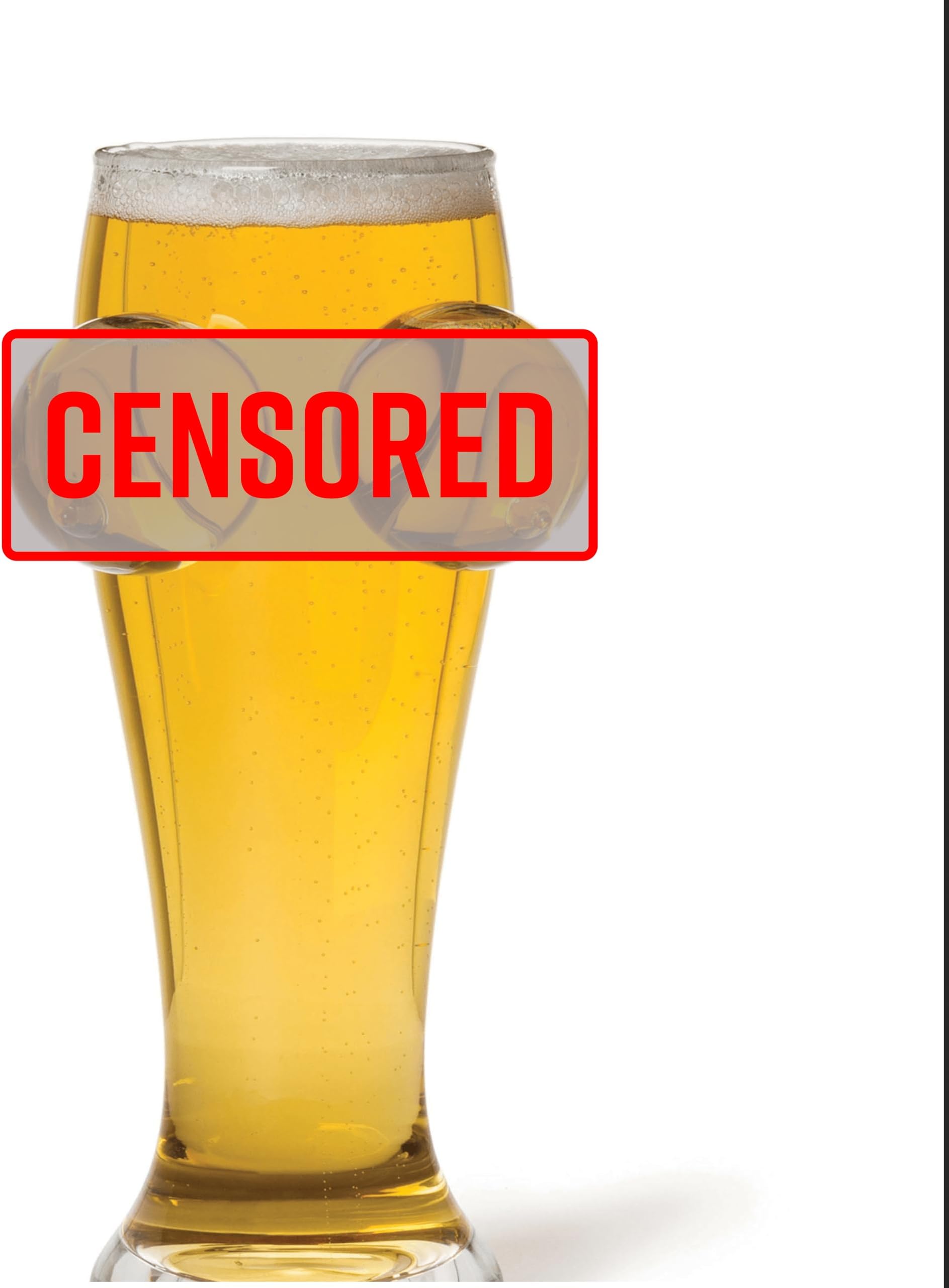 Golden Globes 16 Ounce Tall Beer Glass, Hand Blown Pint Glass for Melon and Beer Lovers, Novelty Drinking Glasses for the Top Rack