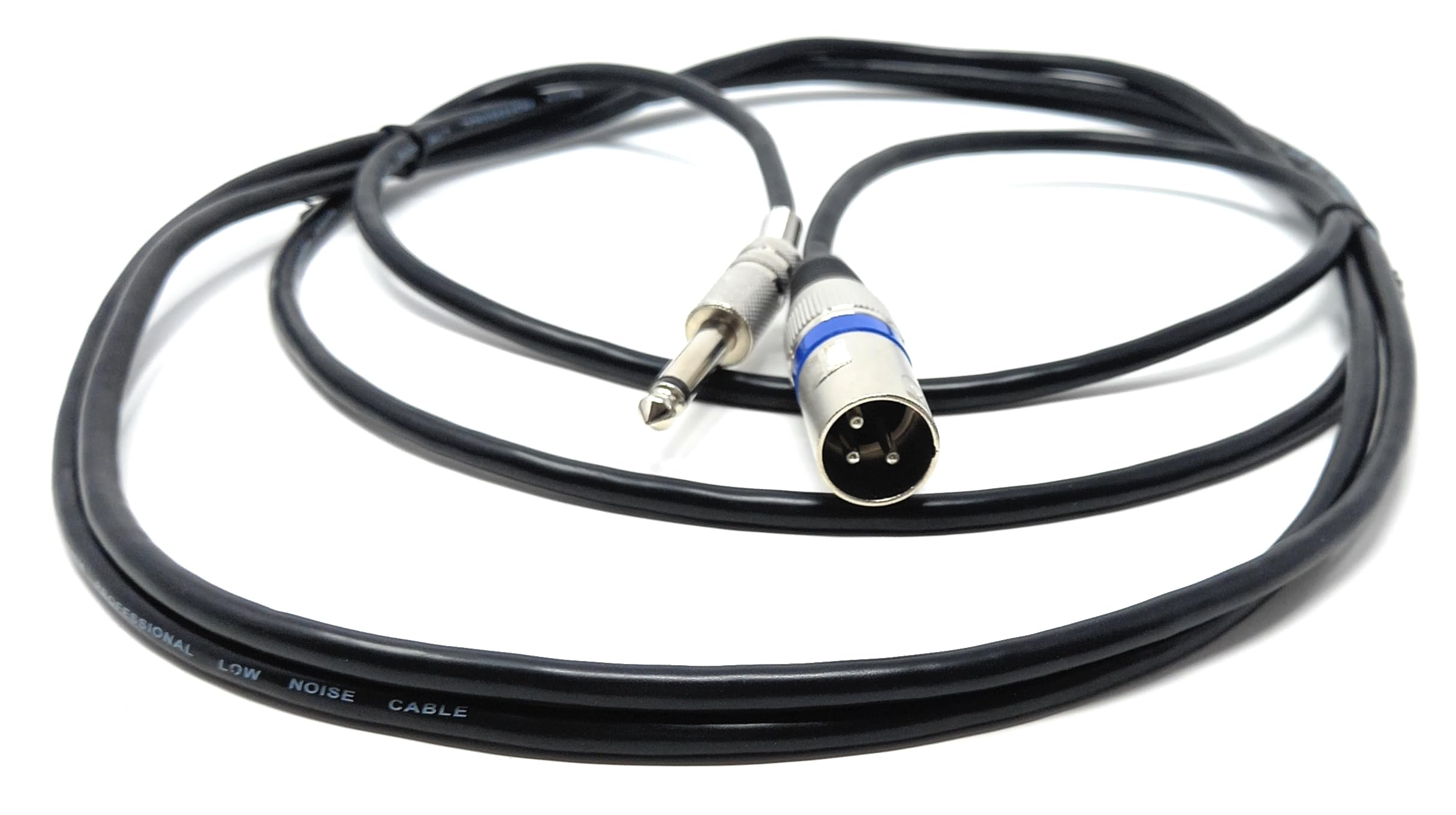 DRUT 3m XLR Male to 6.35mm TS Mono Male Plug Audio Connector, Microphone Screened Cable for Amplifiers Music Instruments 10ft - Image 2