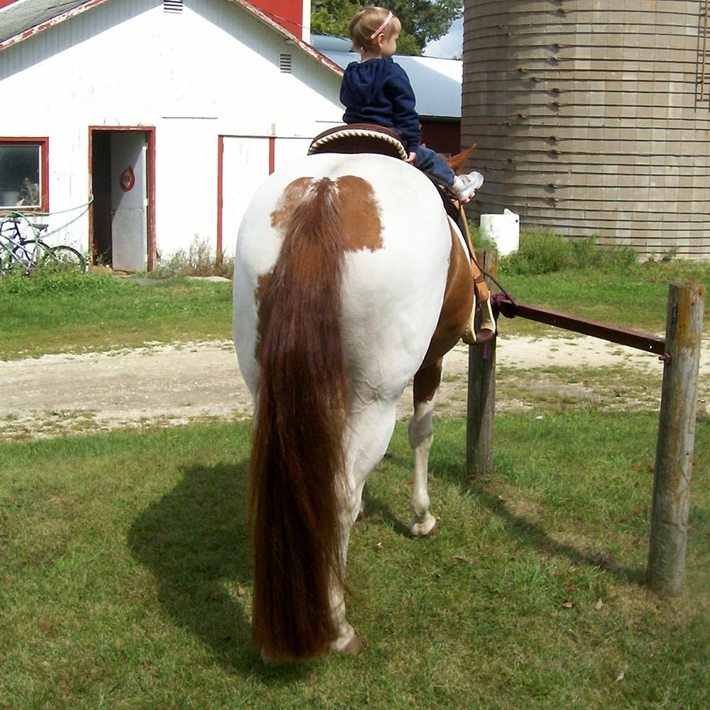Y.J TAILS Horse False Tail Extension Fake Horse Tails Wig Hair
