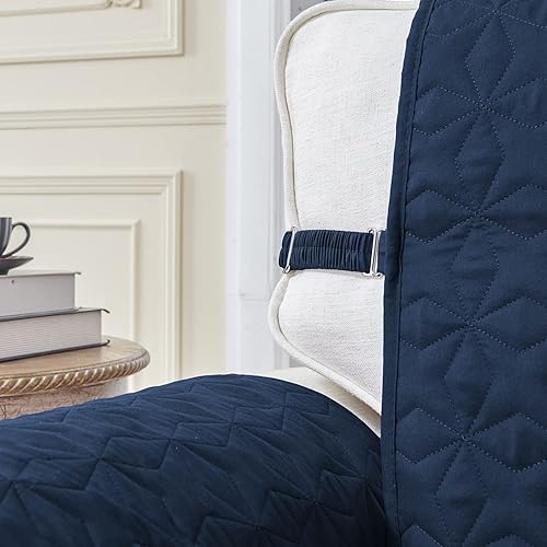 Miniatura 6 de RBSC Home - Cubiertas protectoras para sillón de piel, acolchadas, gruesas, 100 % impermeables y lo suficientemente largas para cubrir la parte del