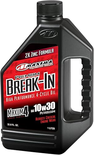 Miniatura 1 de Maxima Racing Oils 30-10901-4PK Premium Break in 10w30 Aceite de motor de motocicleta botella de 1 litro, paquete de 4