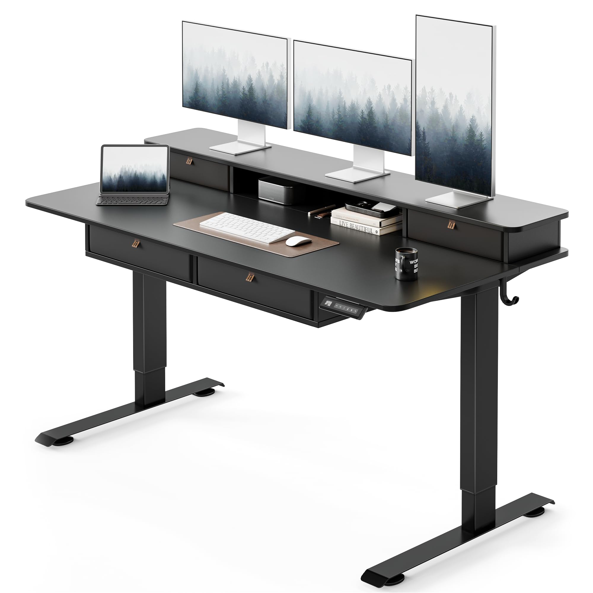 Amazon.com: FEZIBO 60 x 30 inch Standing Electric Desk with