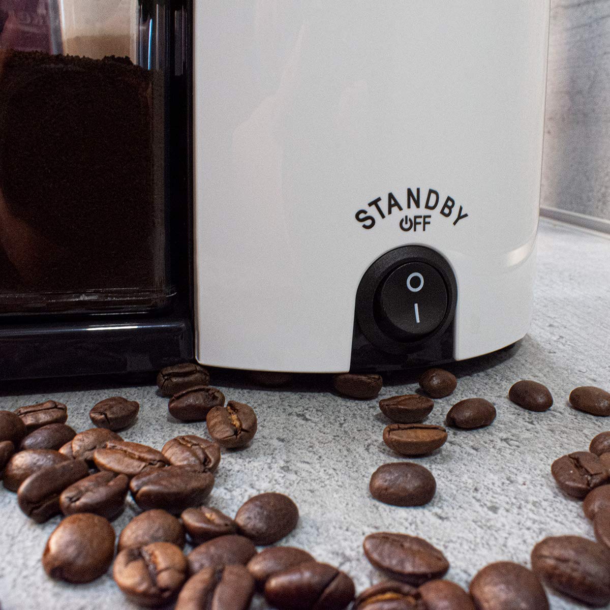 Macinacaffè Elettrico Cloer - Regolabile Per 2-12 Tazze, 150W, Bianco - Foto 3