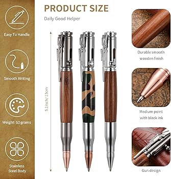 Amazon | Crtiin 6セット/18本セット メンズ ボルトアクションペン