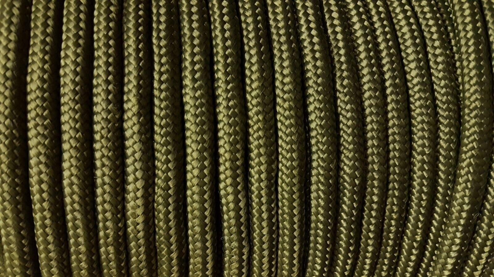 3mm POLYPROPYLENE ROPE BRAIDED POLY CORD STRONG STRING BOATING CAMPING SAILING YACHT (Length: 10m, Khaki)