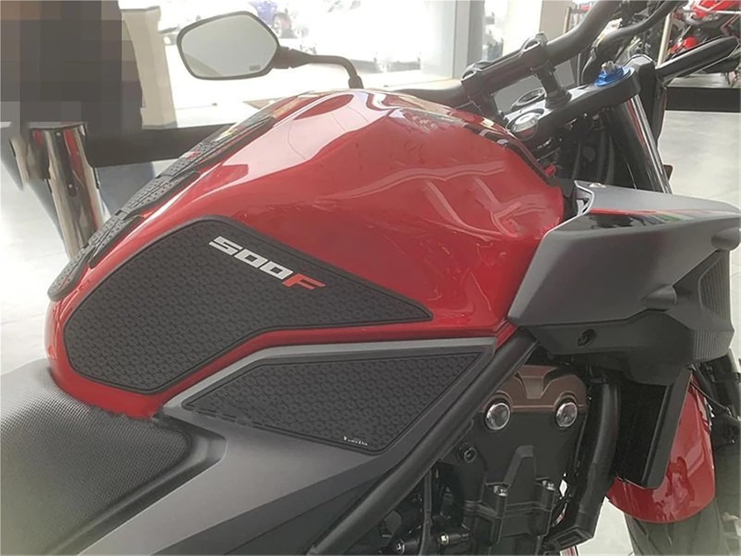 Motorcycle Tank Protector for Honda CB500F 2019-2023 Motorcycle Tank Pad Protector Sticker Decal Gas Knee Grip Traction Side(Black 1 Set)