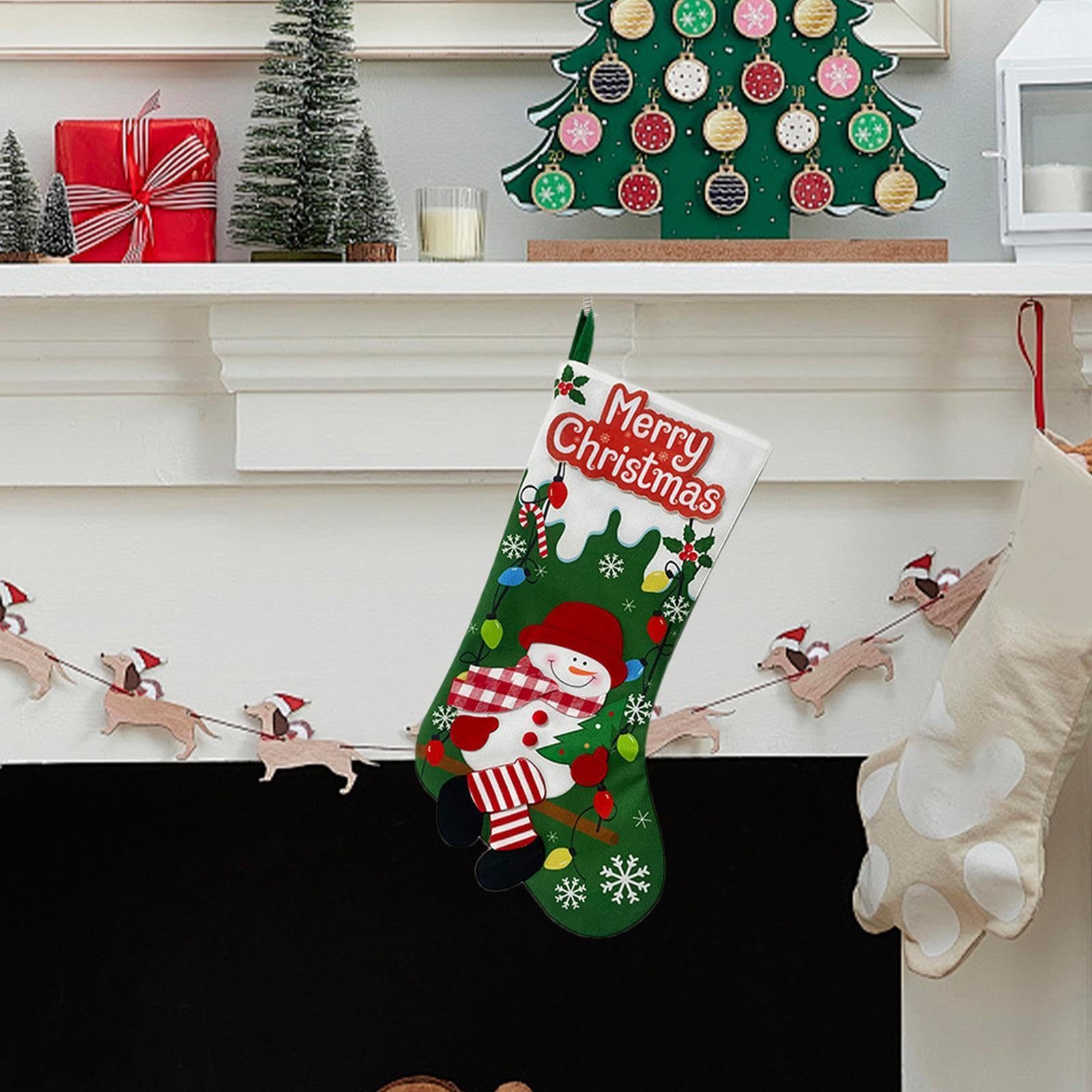 クリスマス サンタ 雪だるま ストッキング Amazon.co.jp: クリスマス用ストッキング - サンタ雪だるま