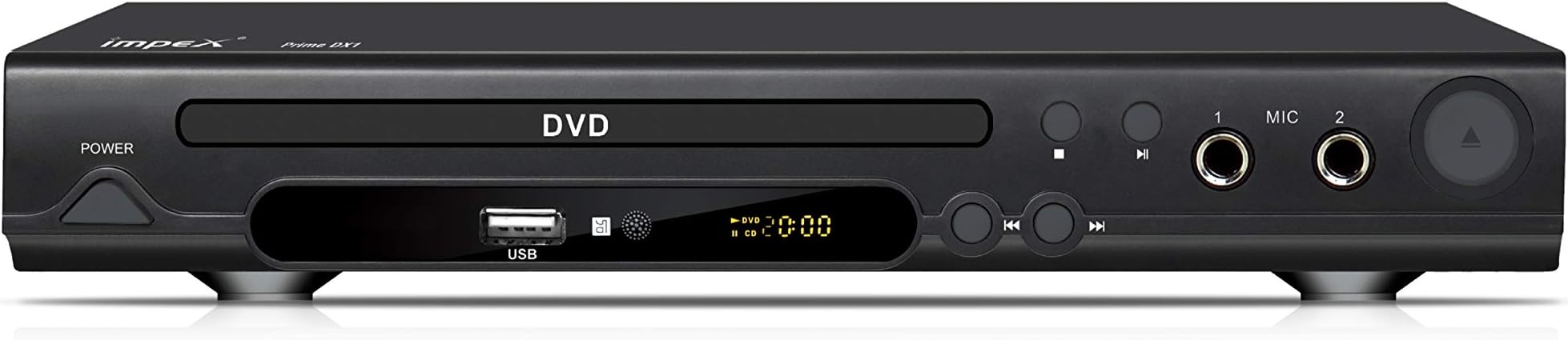 Impex Prime DX1 5.1Ch DVD Player with Amplifier, Mic Input and USB Copy Function