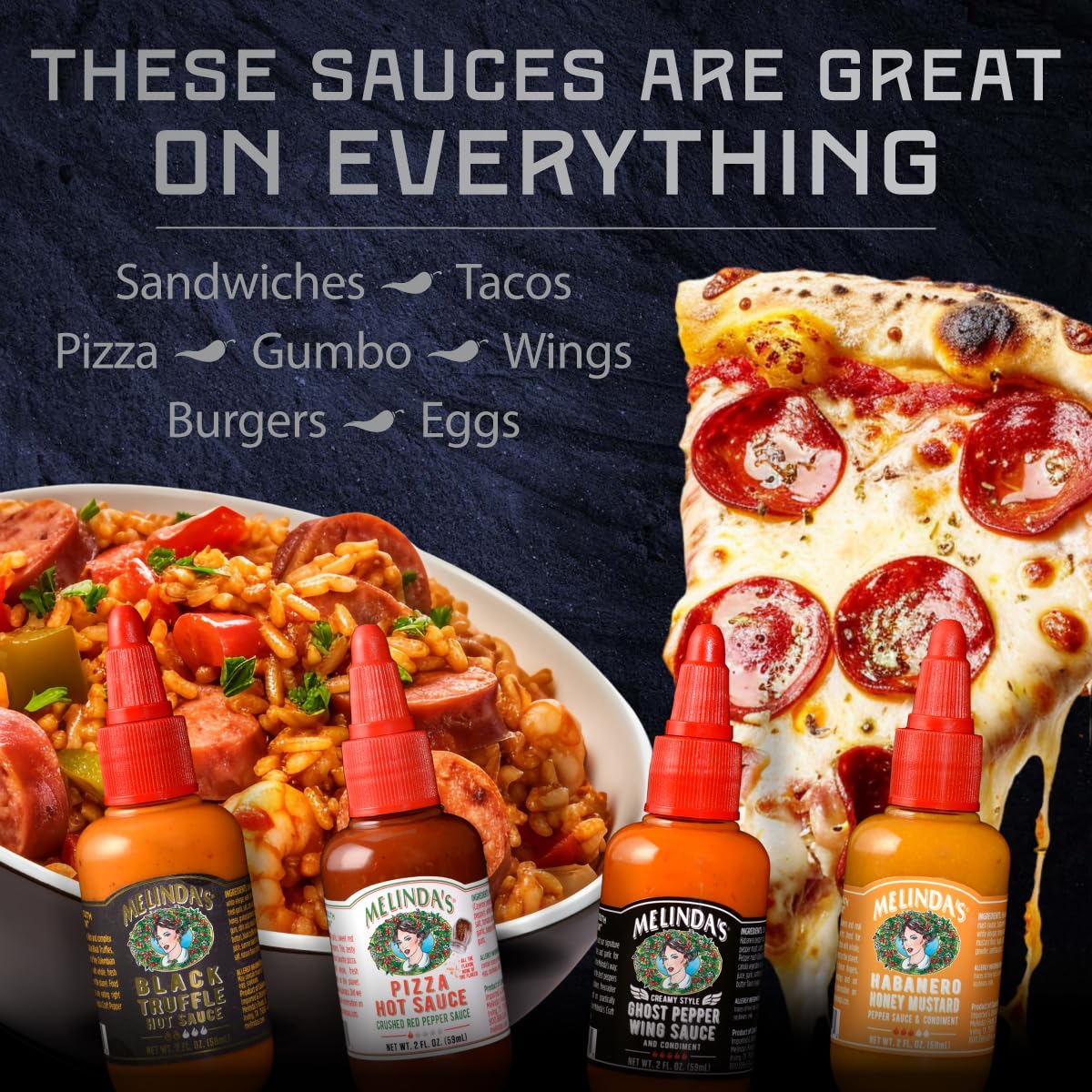 Melinda’s Mini Hot Sauce Variety Pack - 30 Pack (2 Oz Each) - Gourmet Hot Sauce Gift Set with Travel Friendly Mini Bottles in 10+ Possible Flavors