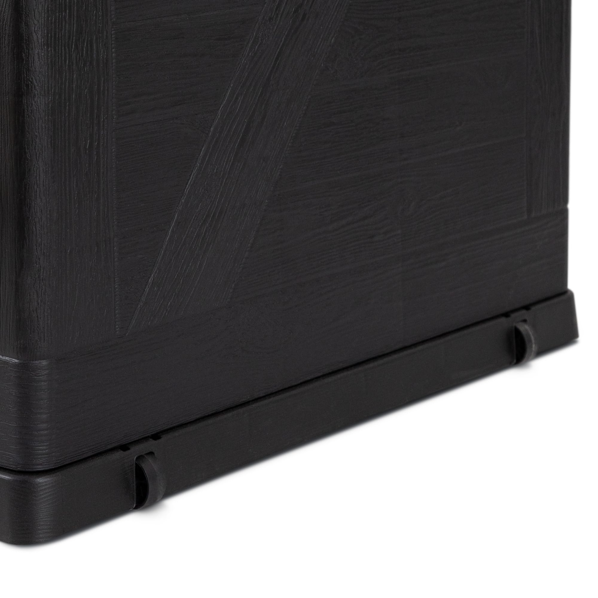 Toomax Pojemnik do przechowywania 420 l Multibox Wood Grey, z polipropylenu, wymiary: 120 x 56 x 63 cm, odporny na warunki atmosferyczne, zamykany, idealny do ogrodu, kolor szary, rozmiar 420 l