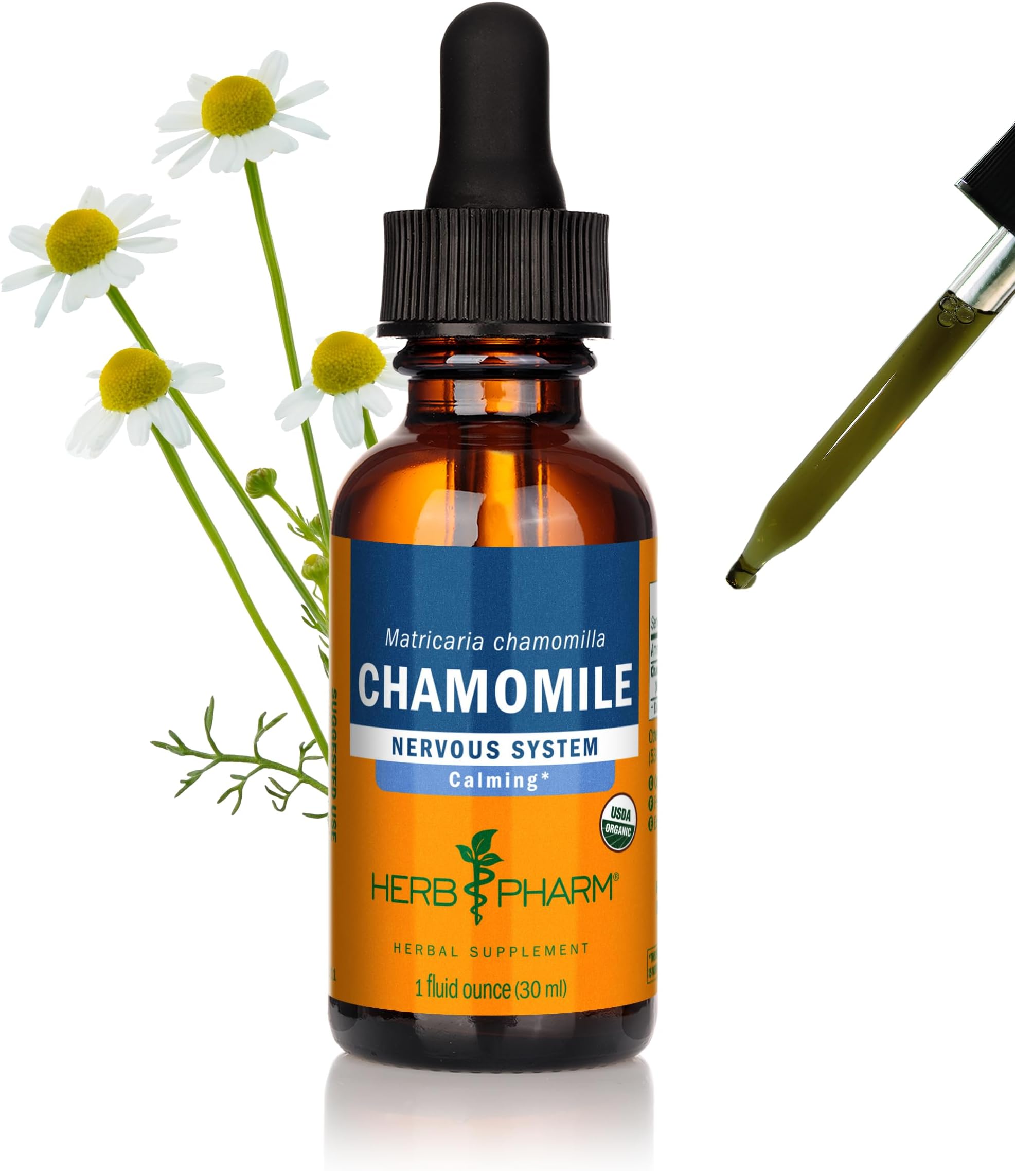 Herb Pharm, Chamomile Extract Organic, 1 Fl Oz