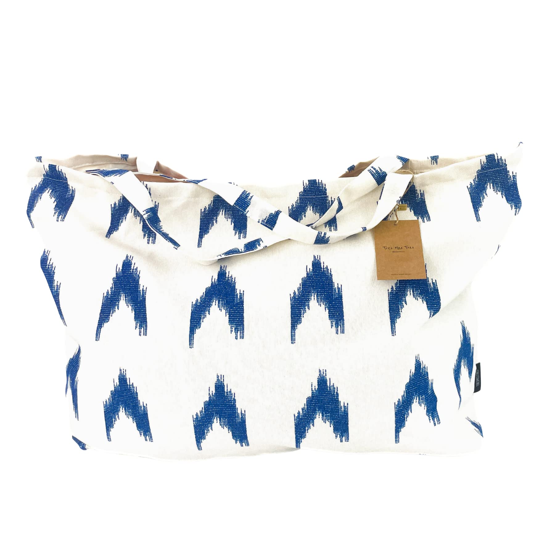 TRESMESTRES Bolsa de Playa Grande XXL Familiar - Mediterránea - 65x40cm