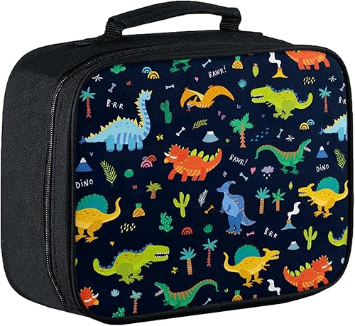 Miniatura 13 de Lonchera para niños, lonchera aislada para niños, adolescentes, niños y niñas, con bolsillo con cremallera, bolsa de almuerzo reutilizable portátil