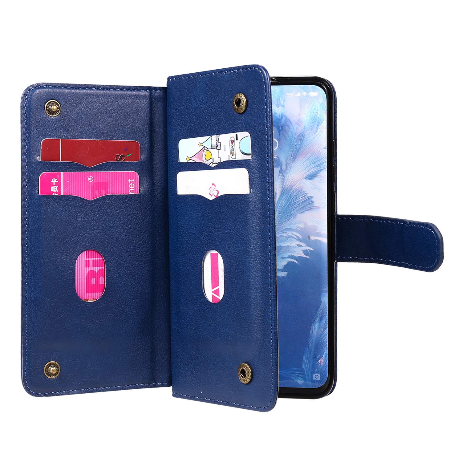 Asuwish Cover per Xiaomi Mi 10T/Mi10T Pro 5G con Cordino e Pellicola